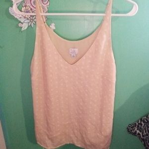 Yellow and white tank top